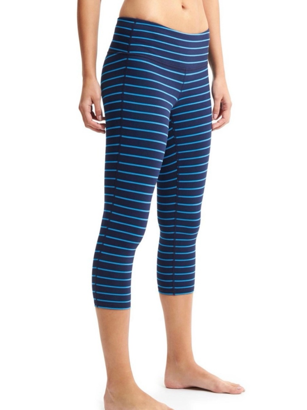 Athleta Stripes Chaturanga Capri Blue
Pants medium EUC